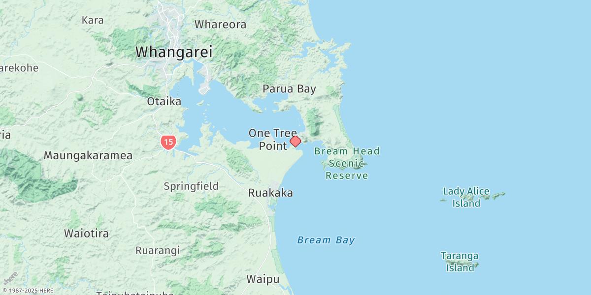 Map of Marsden Point