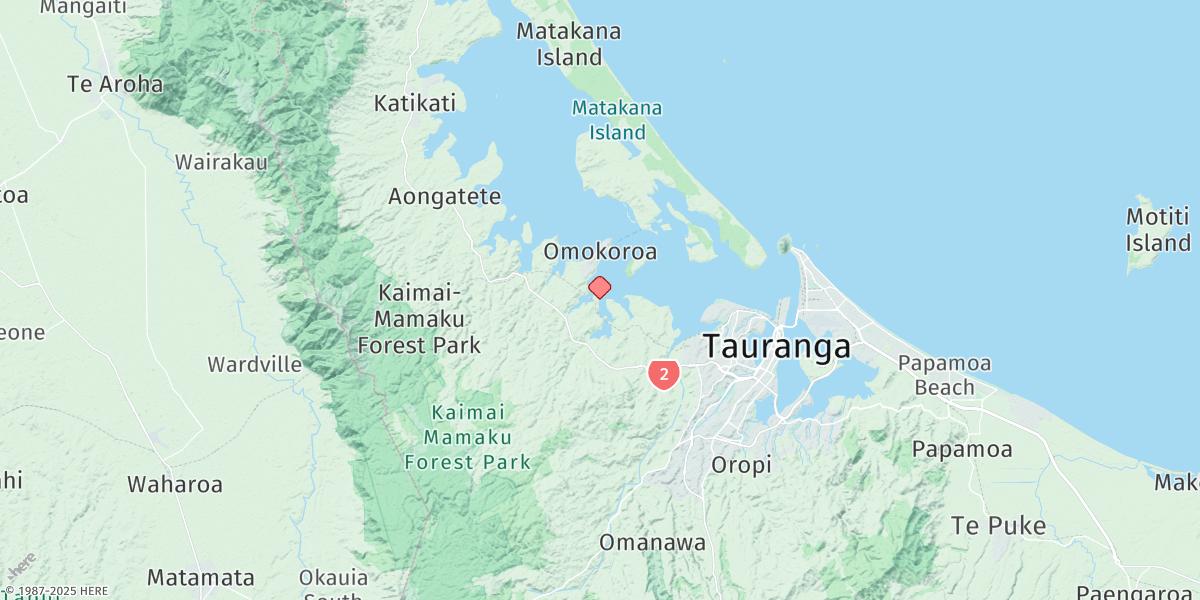 Map of Omokoroa