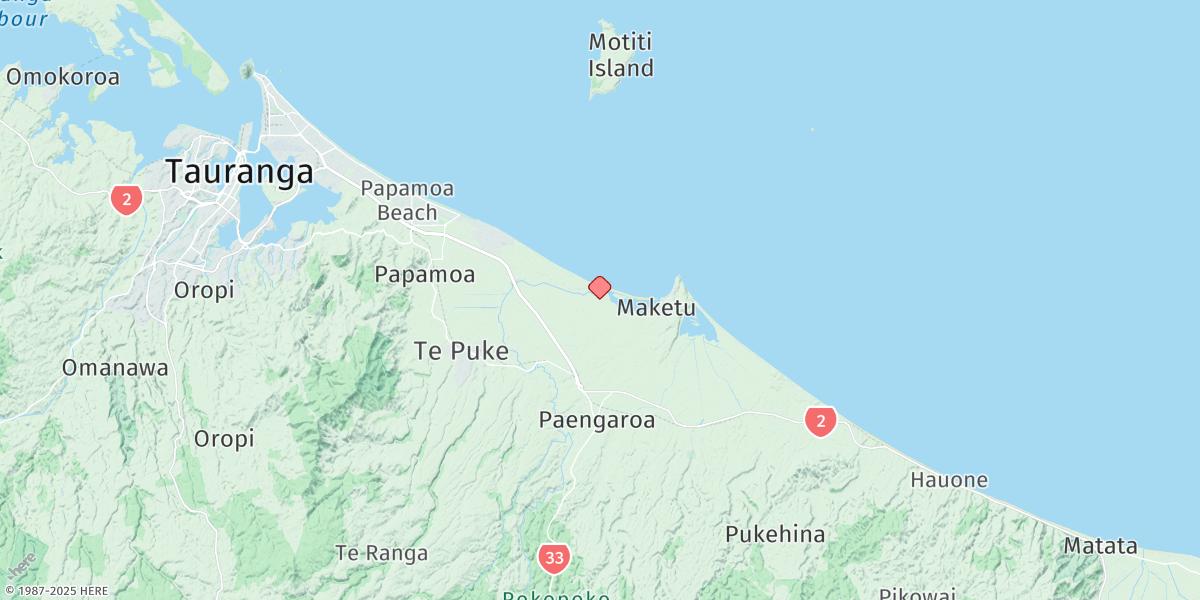 Map of Kaituna River