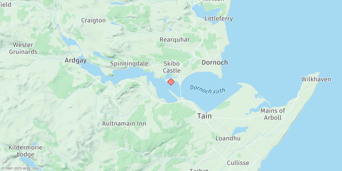 Map of Meikle Ferry