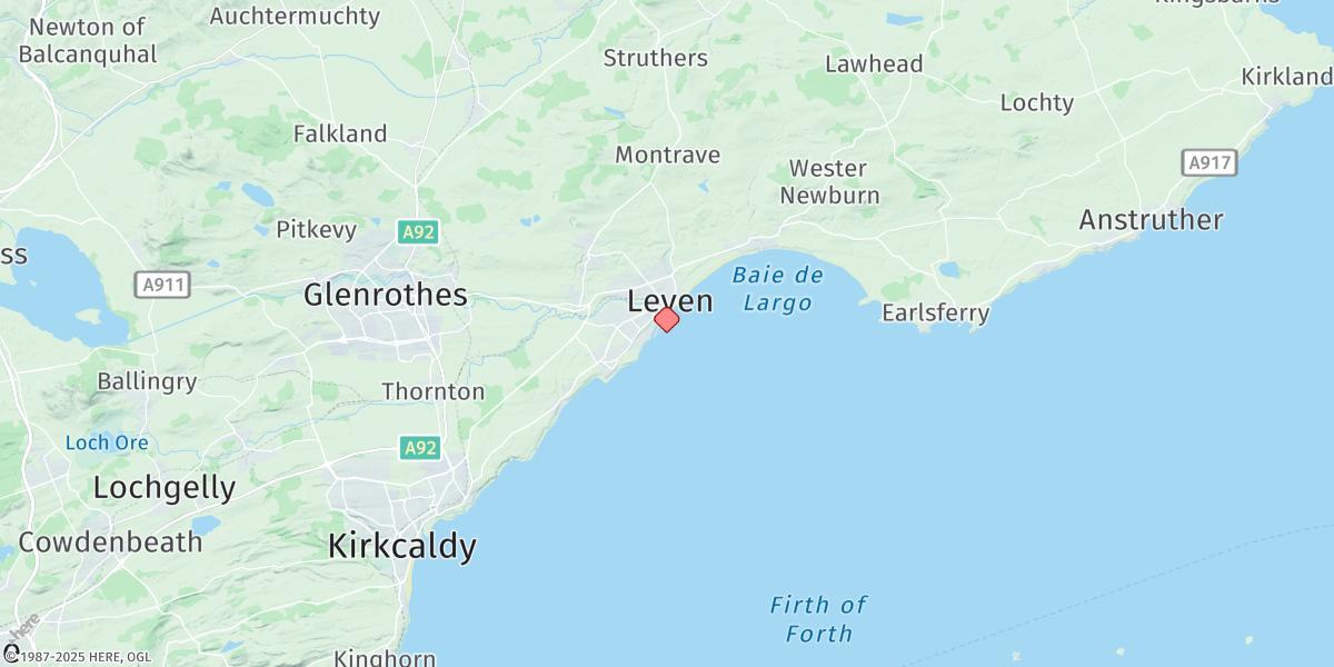 Map of Methil
