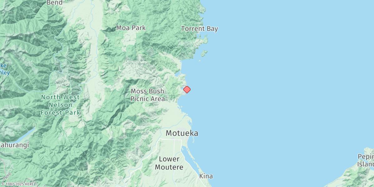 Map of Kaiteriteri