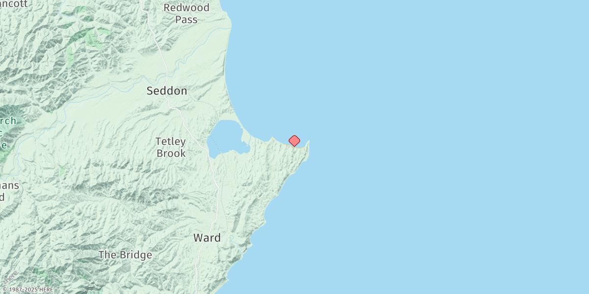 Map of Cape Campbell