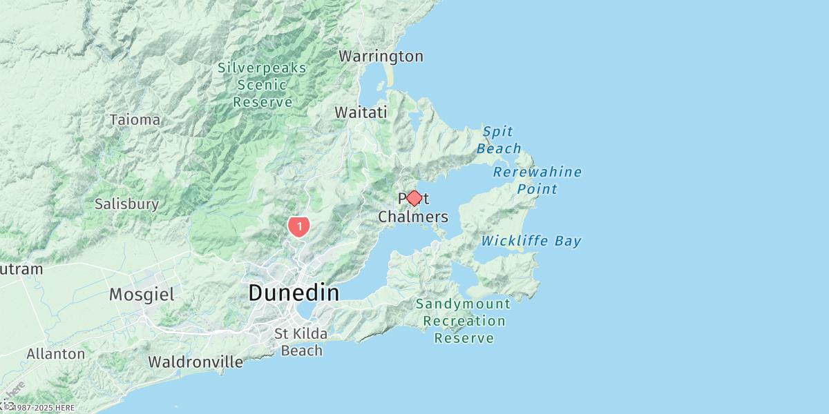 Map of Port Chalmers