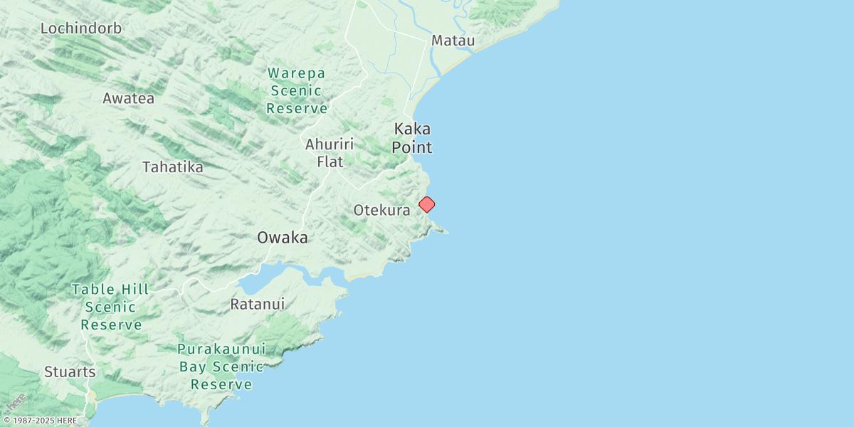 Map of Nugget Point