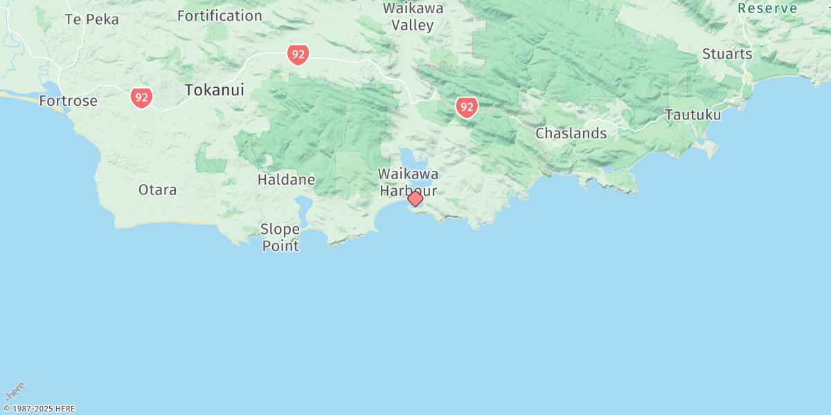 Map of Waikawa Harbour