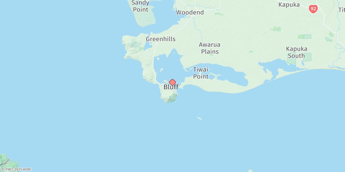 Map of Bluff