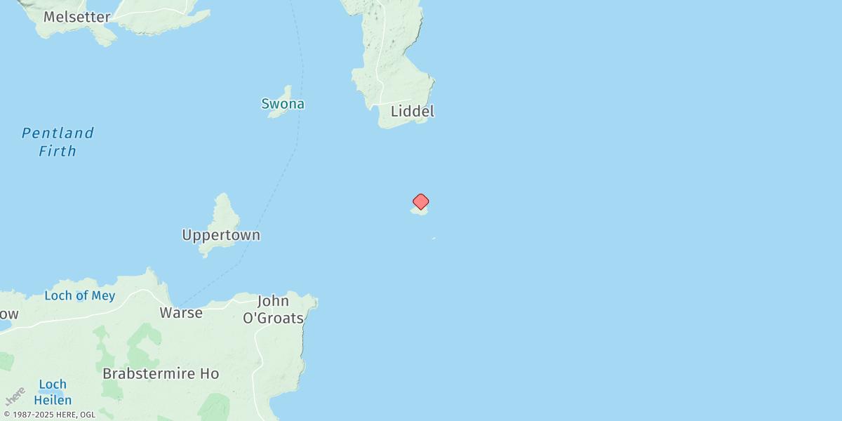 Map of Muckle Skerry