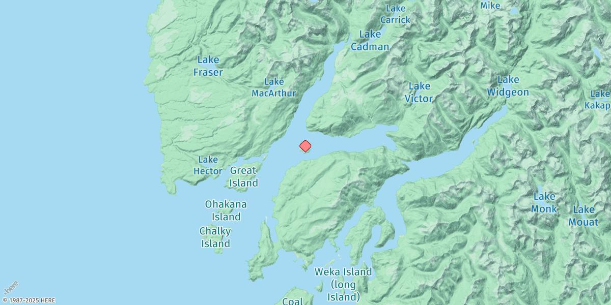 Map of Small Craft Harbour Islands
