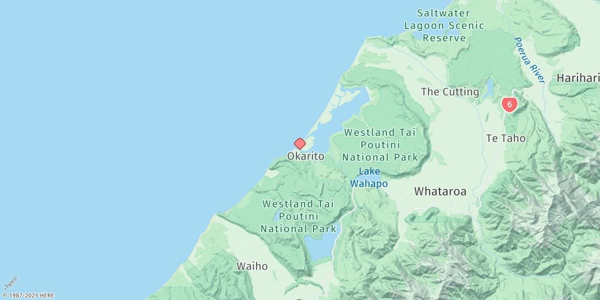 Map of Okarito