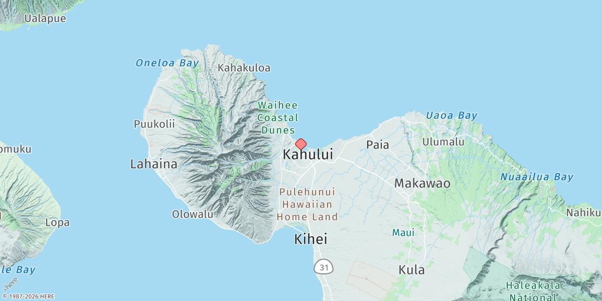 Map of Kahului