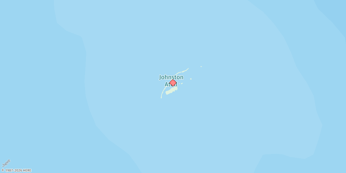 Map of Johnston Atoll