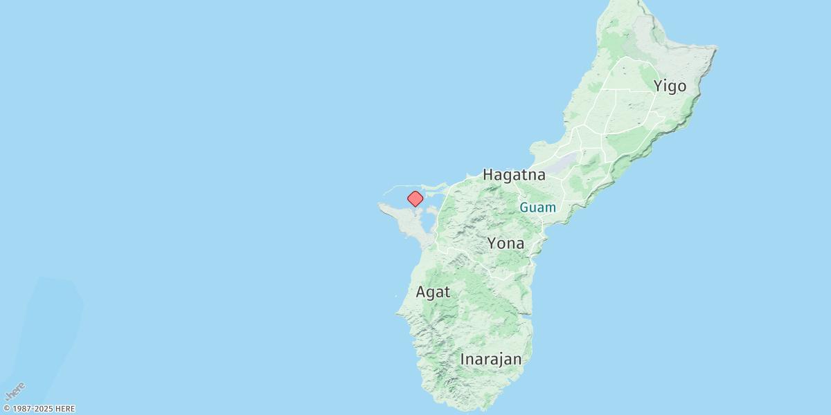 Map of Apra Harbor, Guam