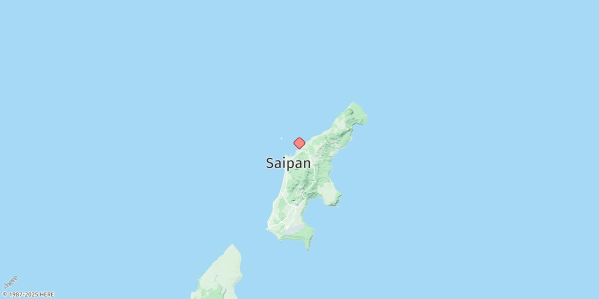 Map of Tanapag Harbor, Saipan Island