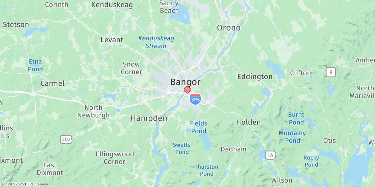 Map of Bangor
