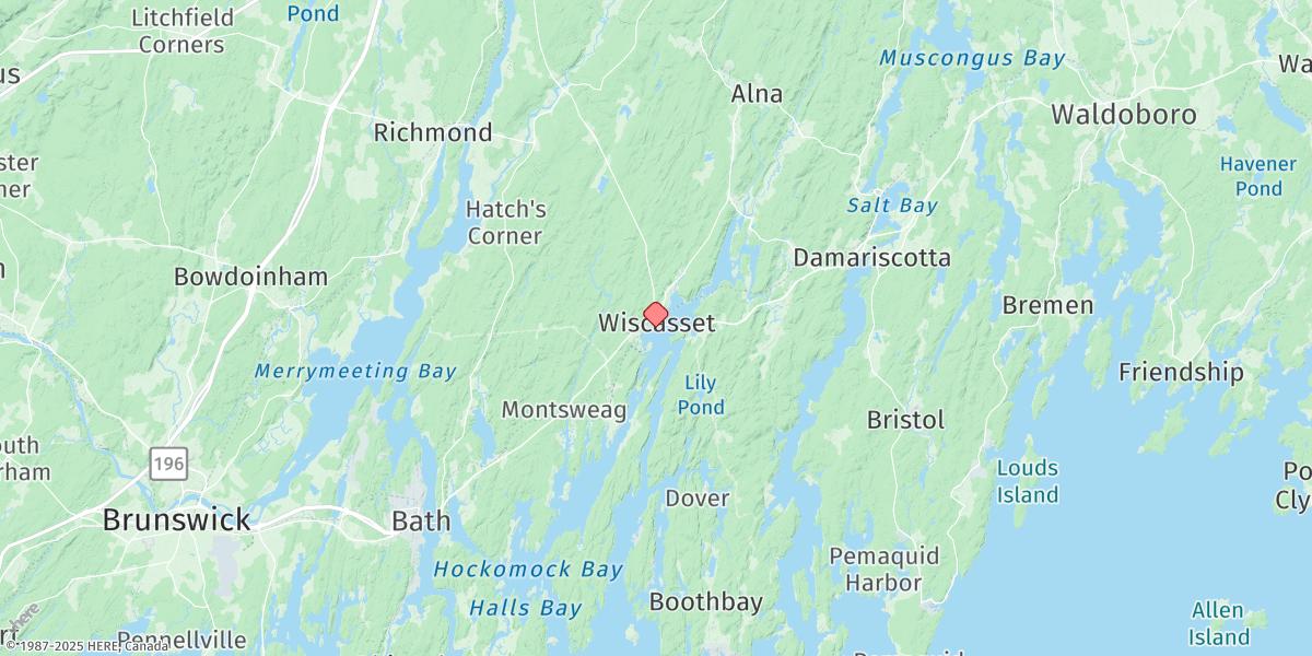 Map of Wiscasset