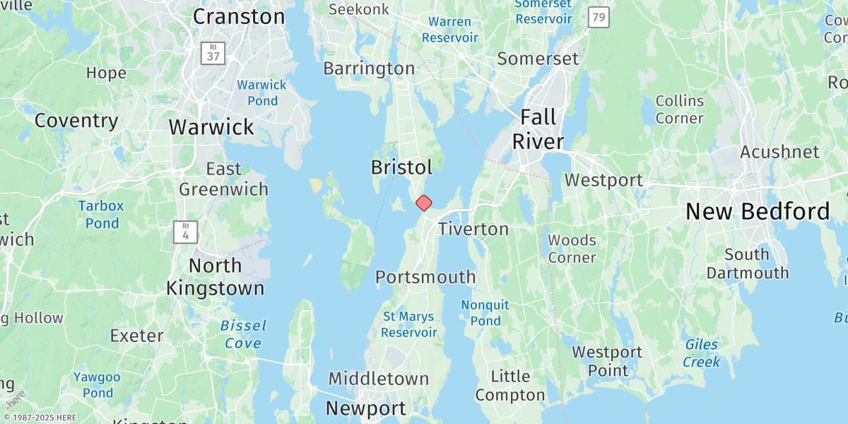 Map of Bristol Ferry