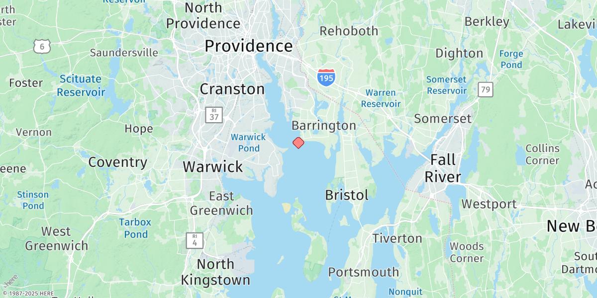 Map of Conimicut Light