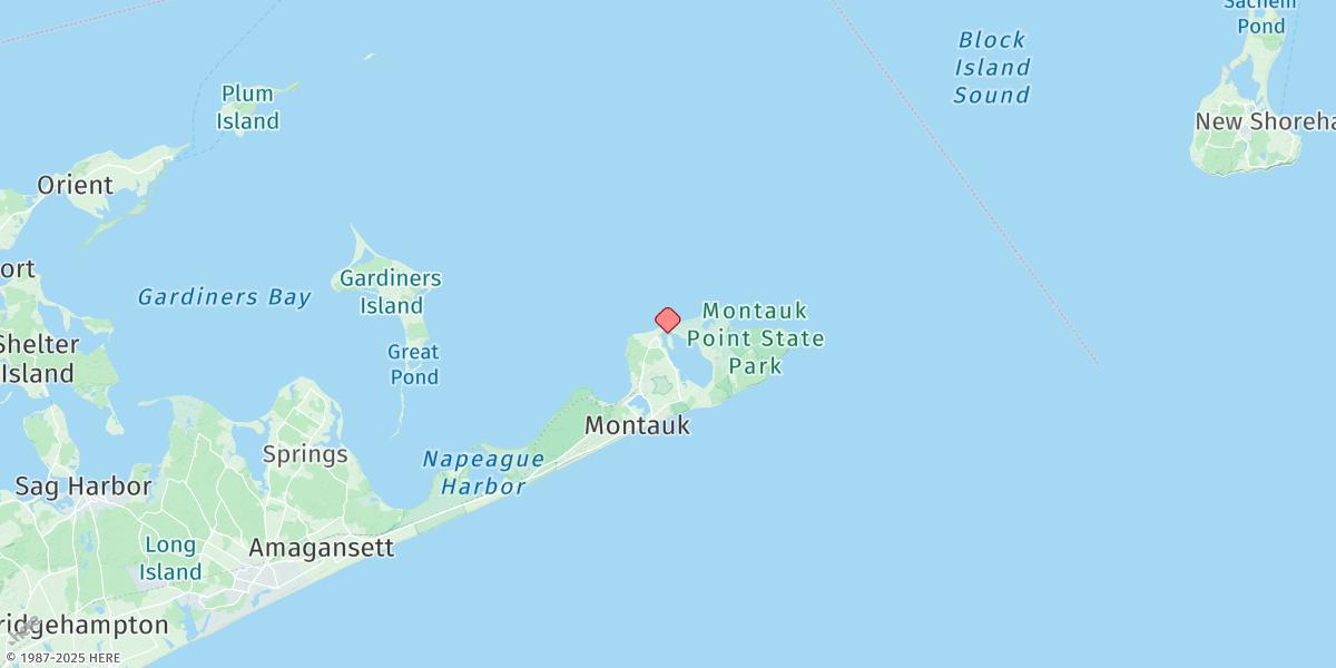 Map of Lake Montauk