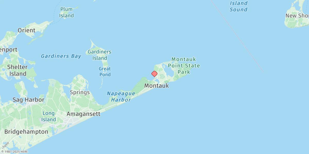 Map of Montauk, Fort Pond Bay