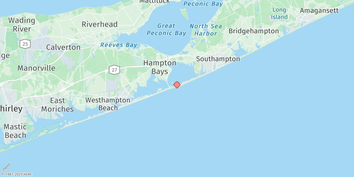 Map of Shinnecock Inlet (Ocean)