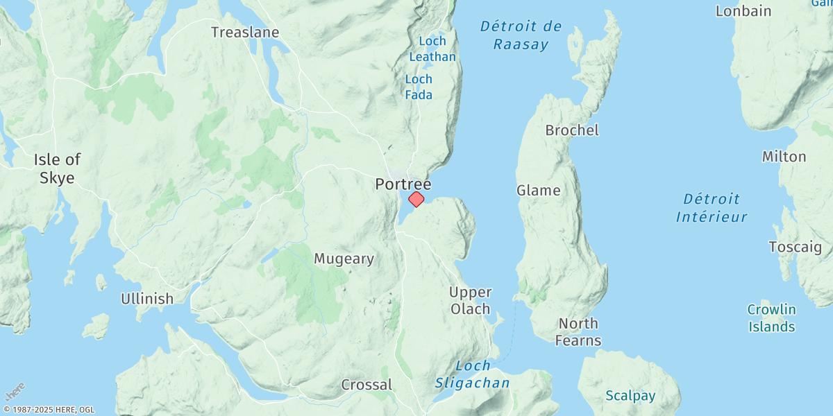 Map of Portree