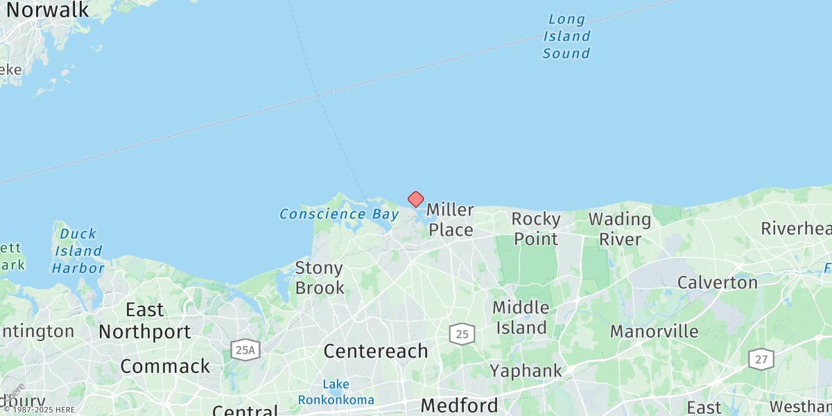 Map of Cedar Beach