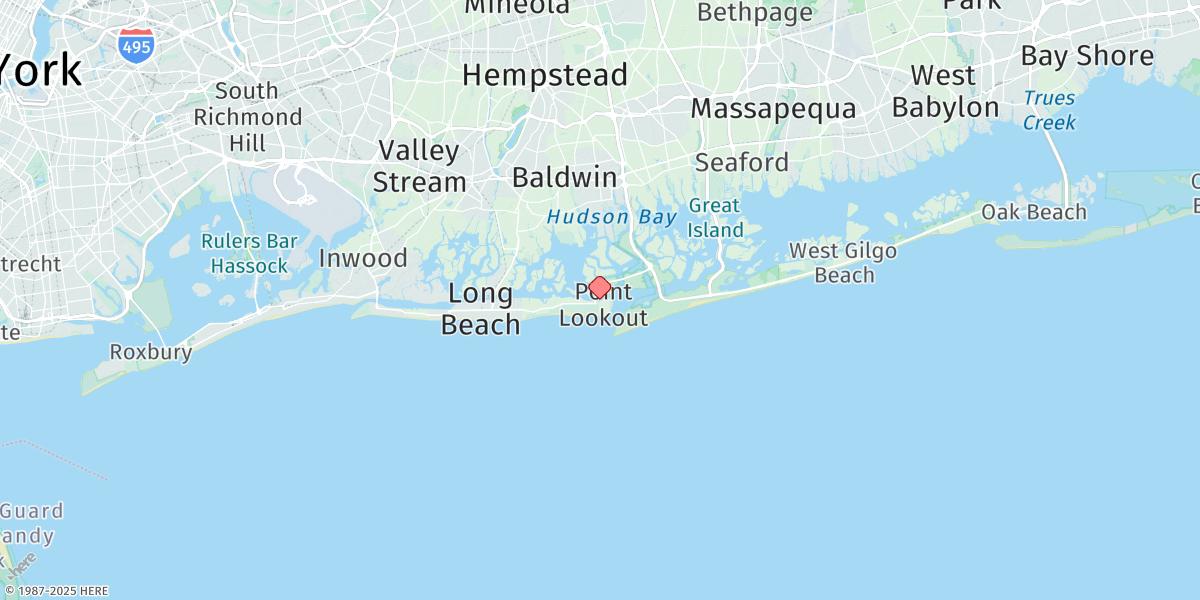Map of Point Lookout (Marina), Jones Inlet