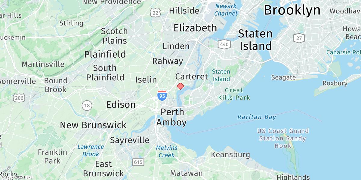 Map of Port Reading, Arthur Kill