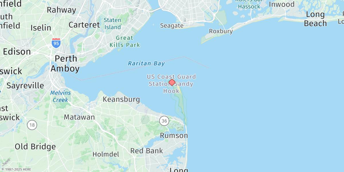 Map of Sandy Hook (Fort Hancock)