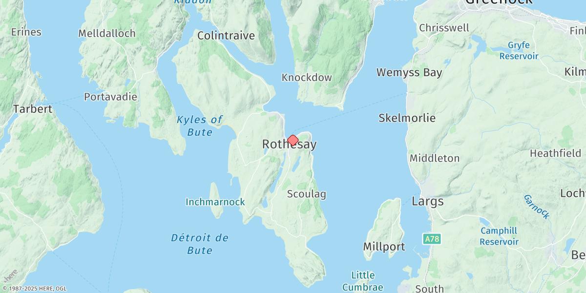 Map of Rothesay Bay