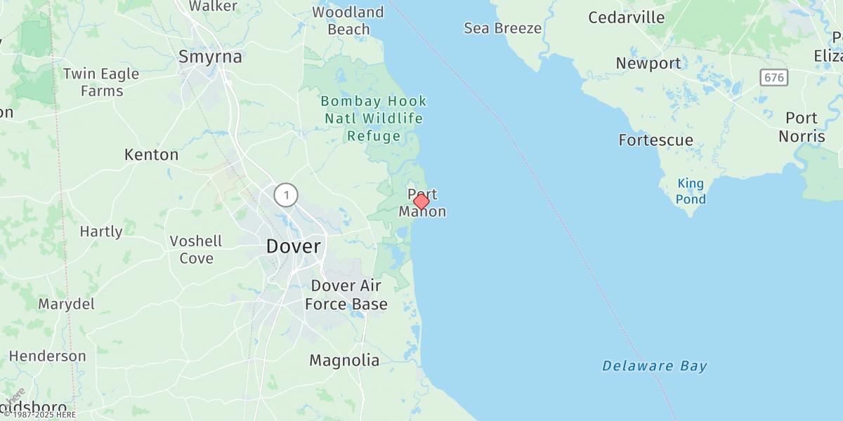 Map of Mahon River Entrance