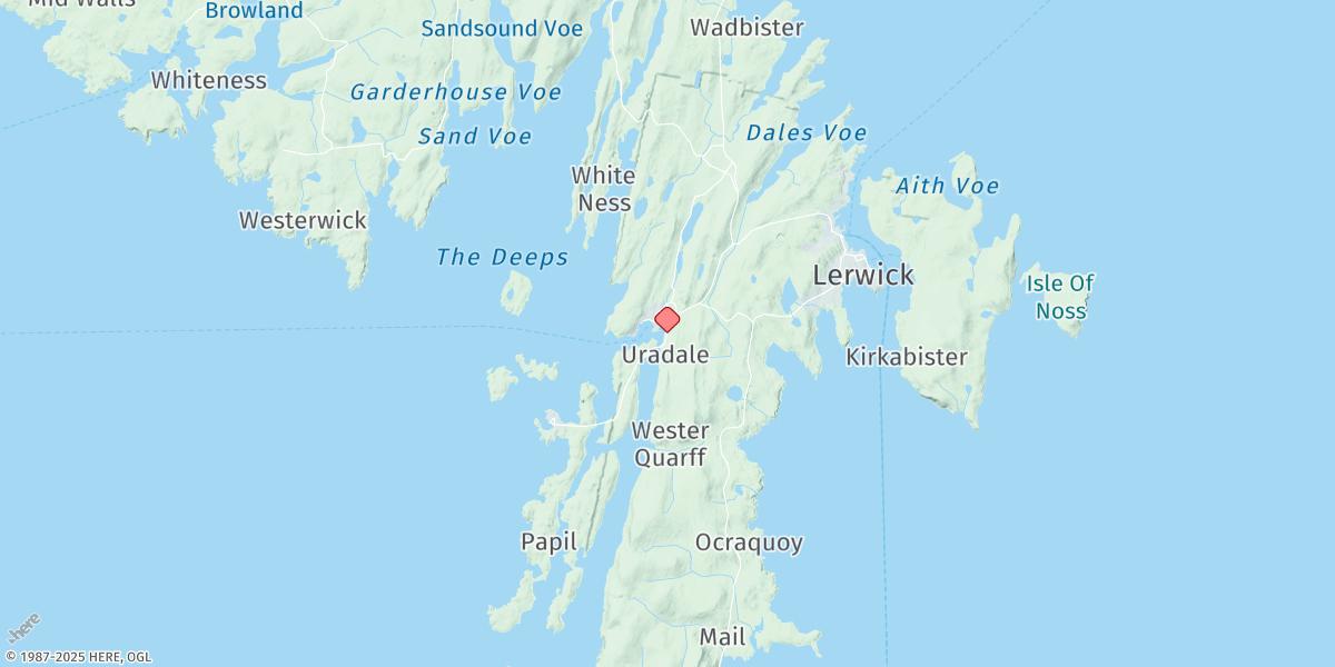 Map of Scalloway