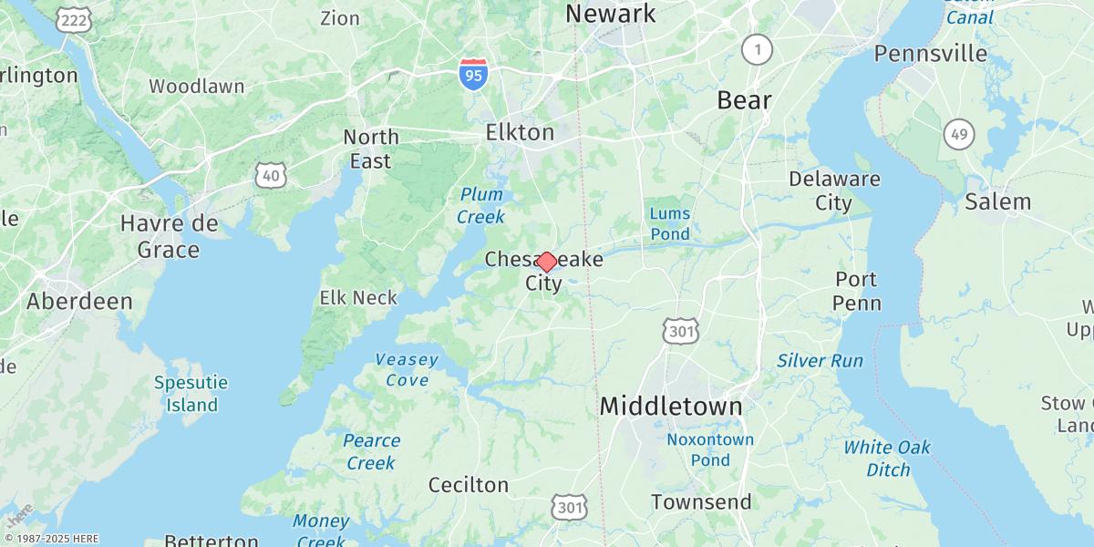 Map of Chesapeake City