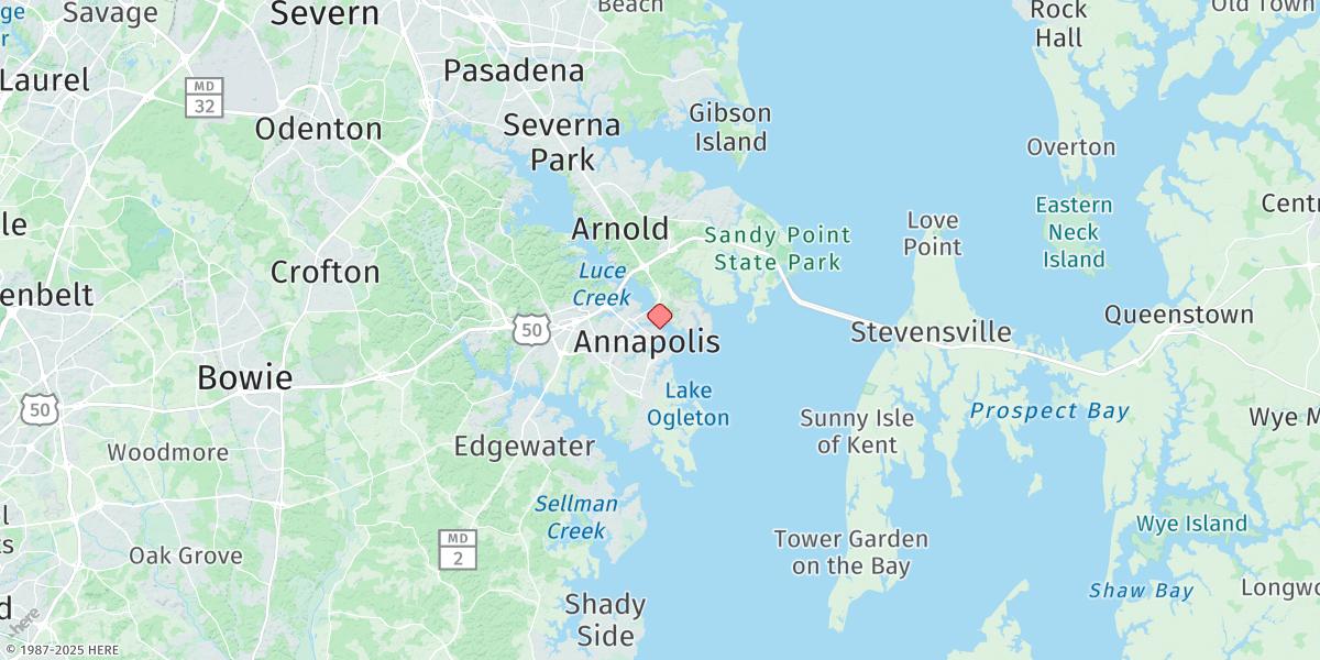 Map of Annapolis (Us Naval Academy)