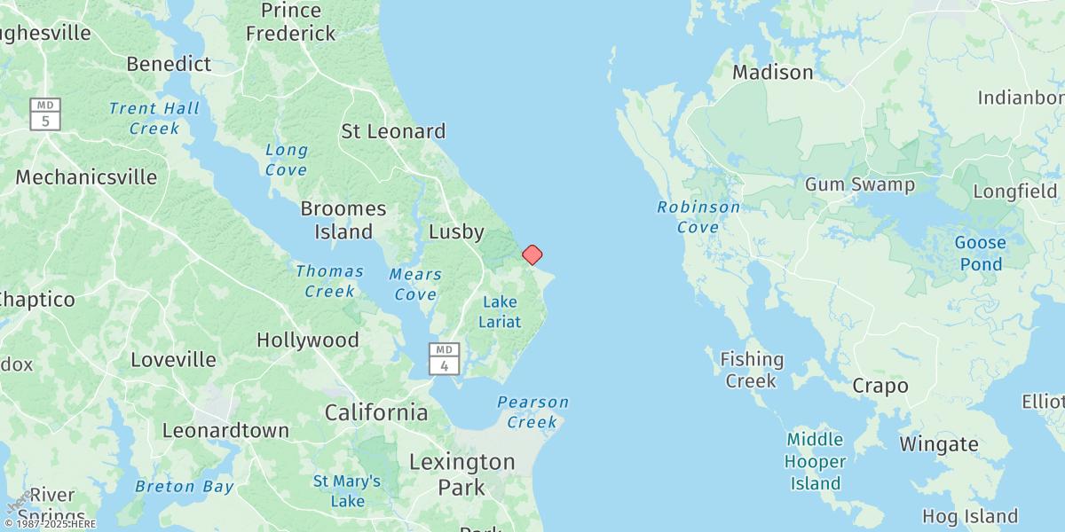 Map of Cove Point
