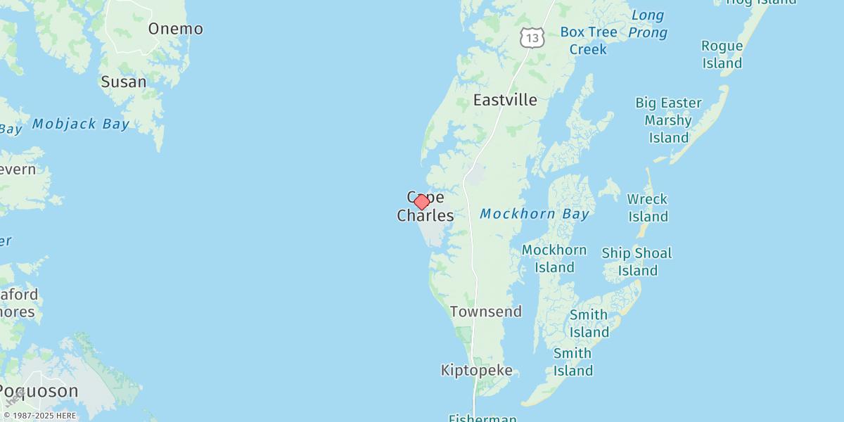 Map of Cape Charles Harbor