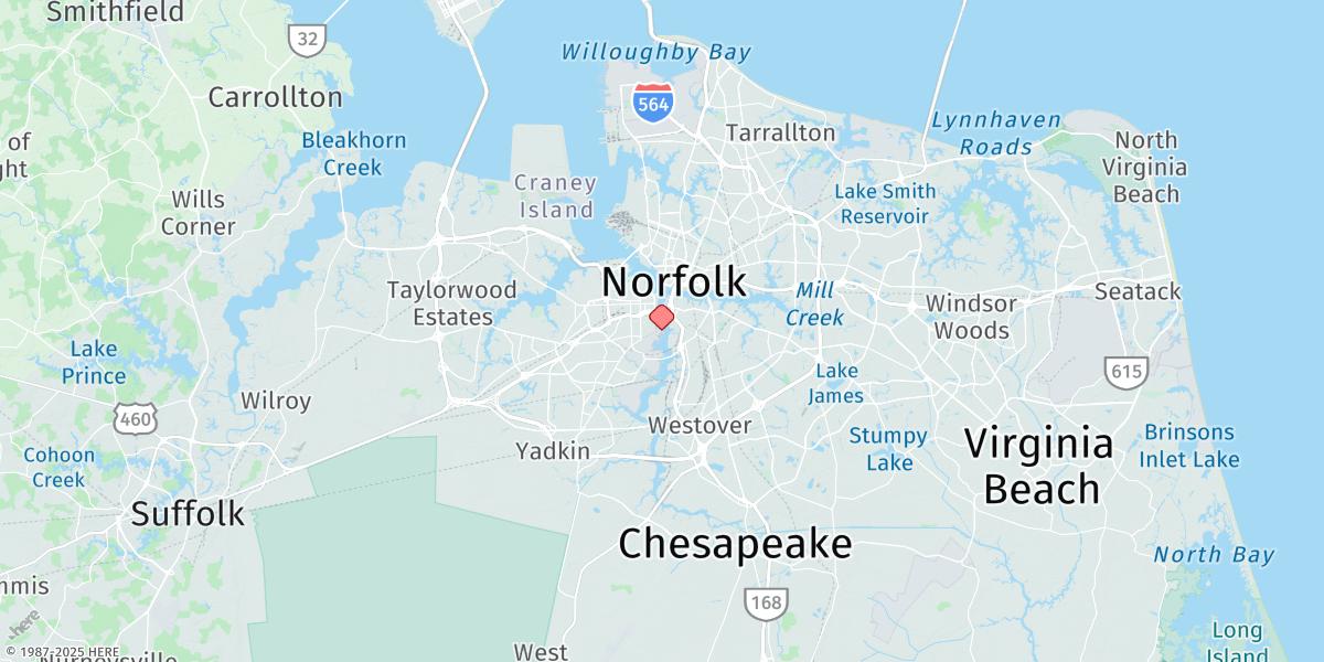 Map of Portsmouth, Naval Shipyard