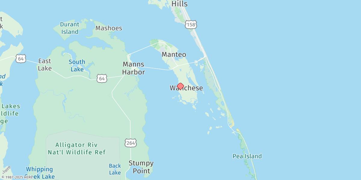 Map of Oyster Creek, Croatan Sound