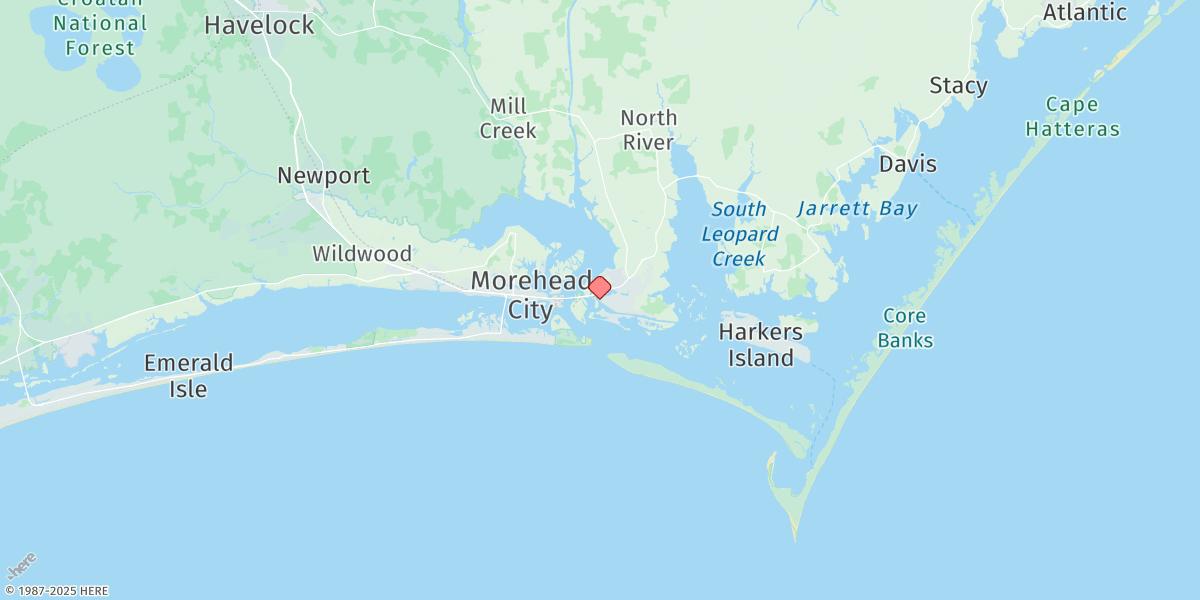 Map of Beaufort, Duke Marine Lab