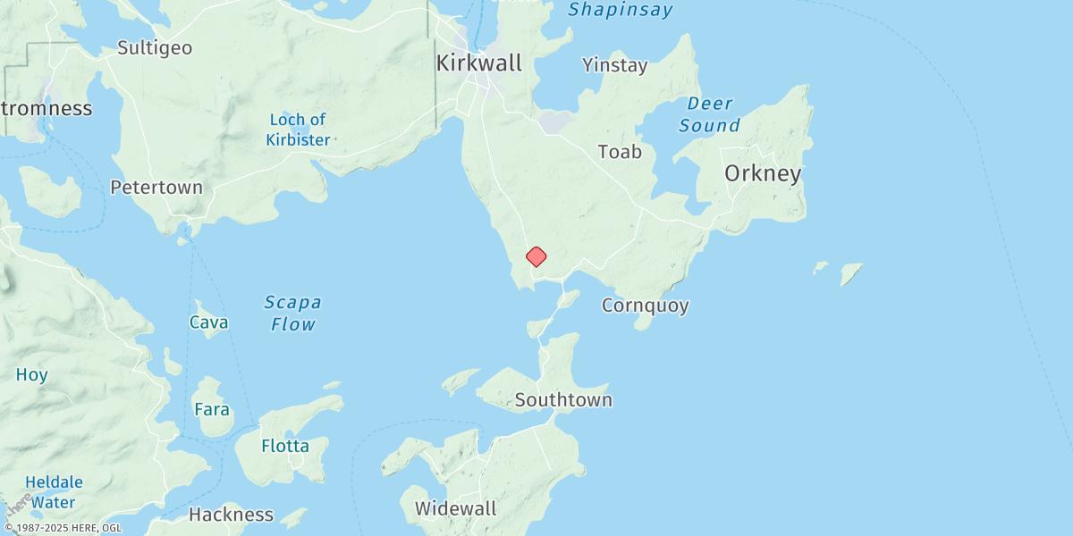Map of St. Marys (Scapa Flow)
