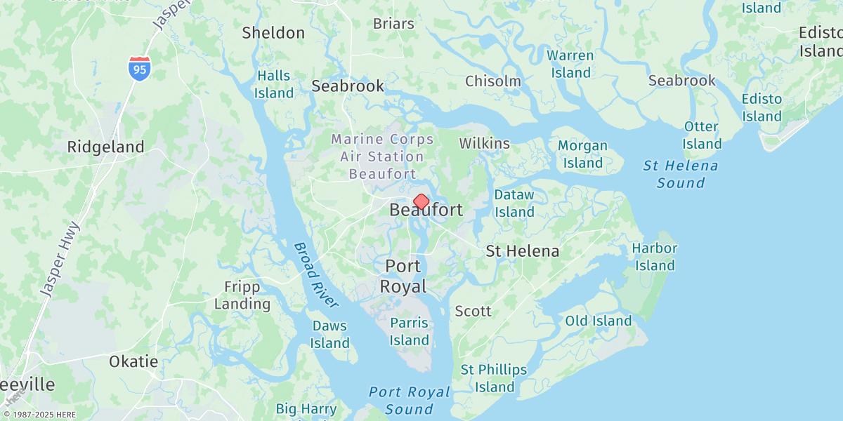 Map of Beaufort