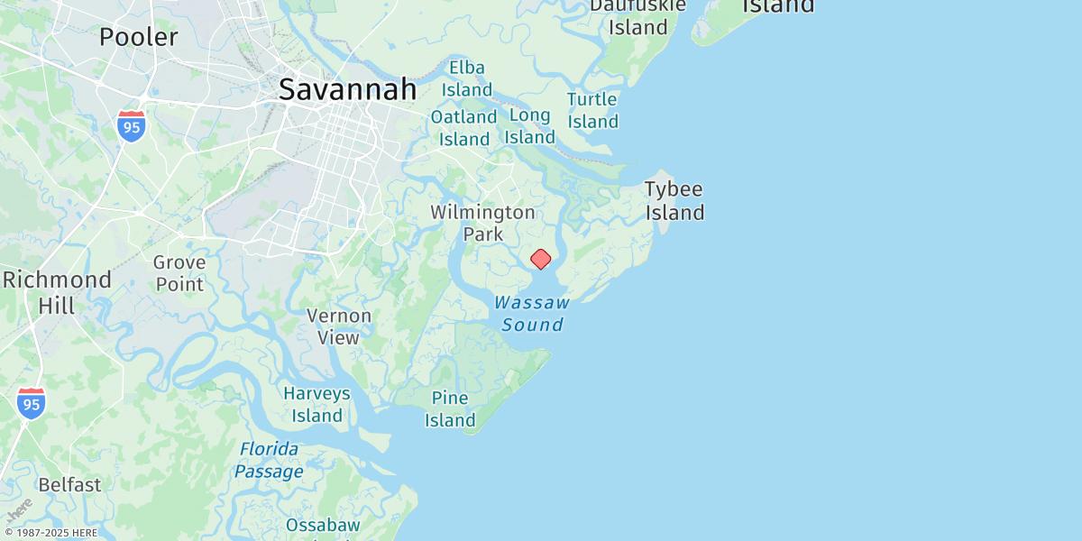 Map of Halfmoon Reef, Halfmoon River