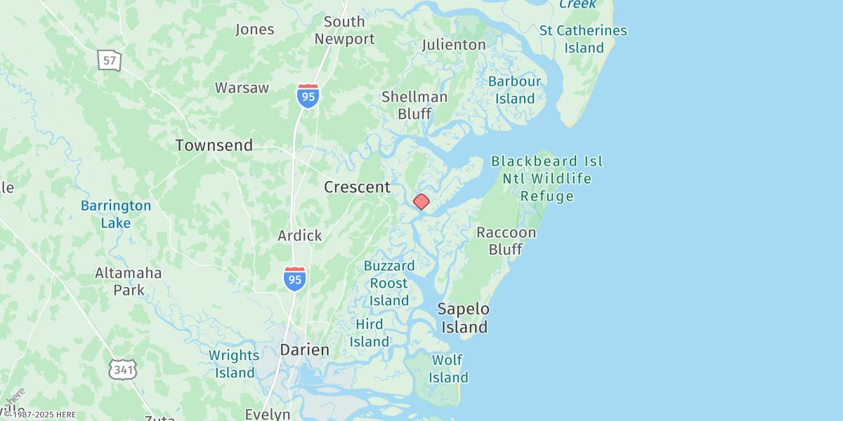 Map of Daymark #156, Head Of Mud River