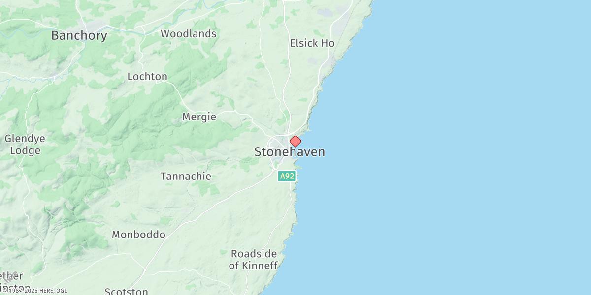 Map of Stonehaven