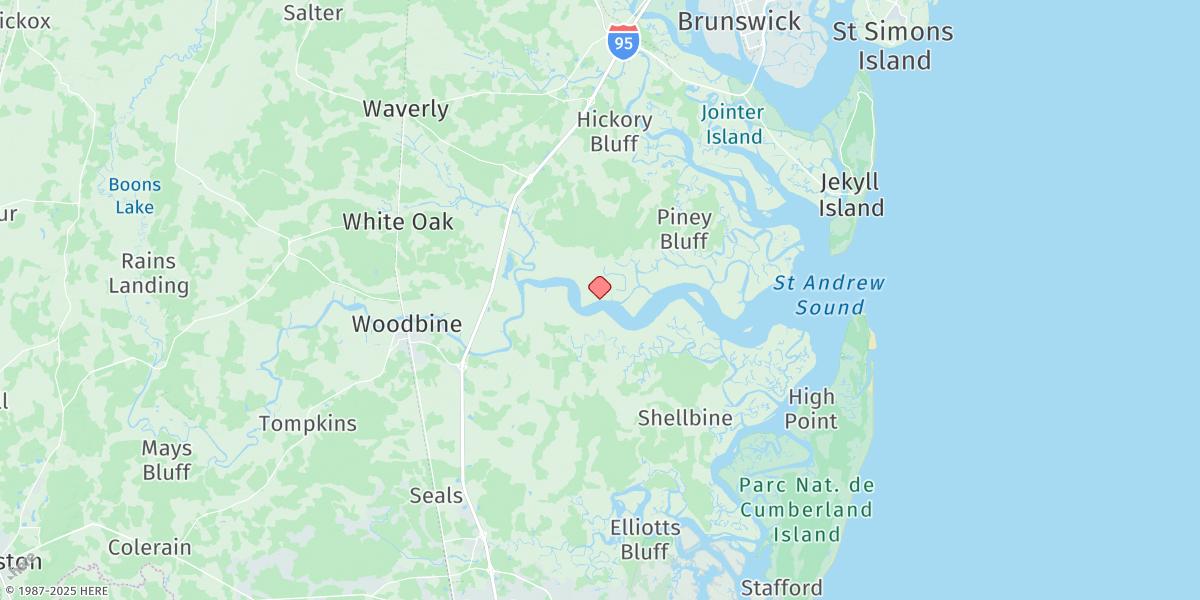 Map of Bailey Cut, 0.8 Mile West Of