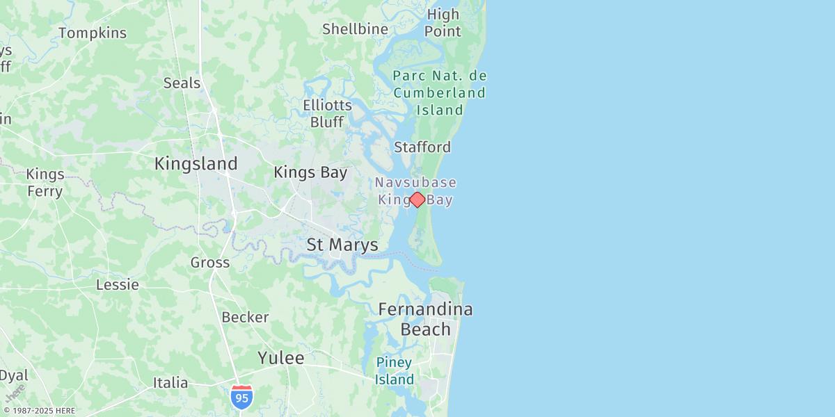 Map of Seacamp Dock, Cumberland Island