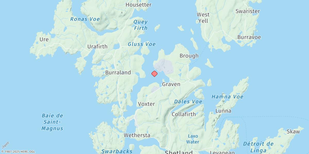 Map of Sullom Voe