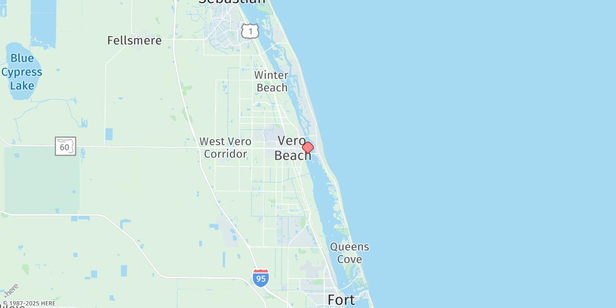 Map of Vero Beach