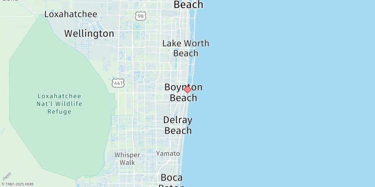 Map of Ocean Ridge, Icww